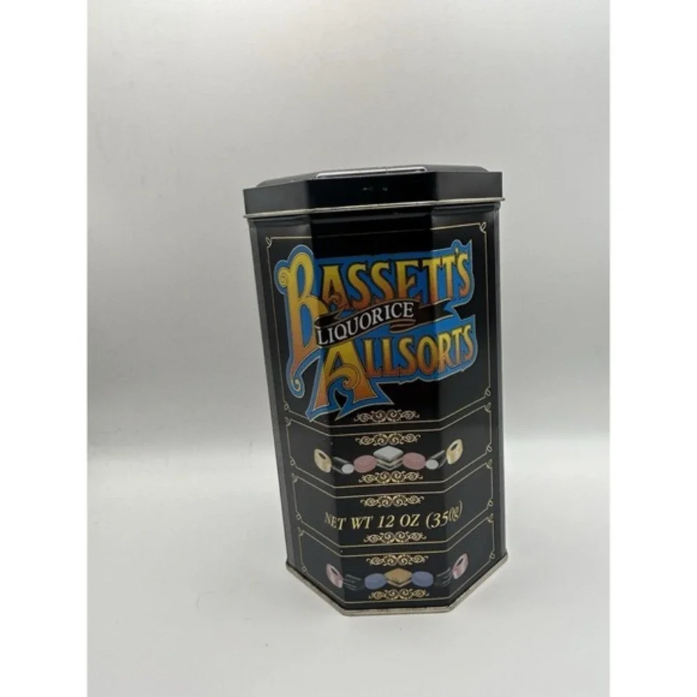 Vintage Bassetts‎ Liquorice Original All sorts Metal Tin Empty Collectible